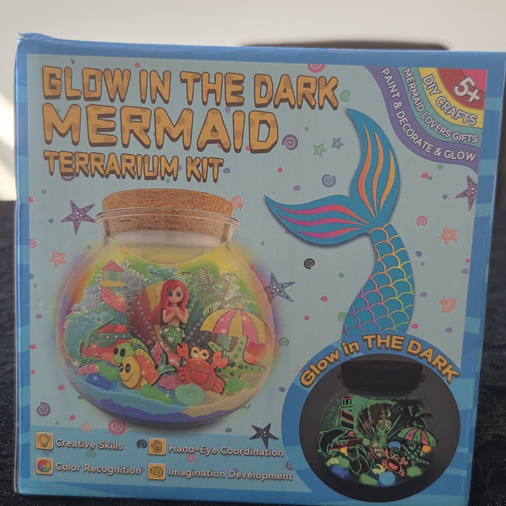 Glow in the Dark Mermaid Terrarium Kit